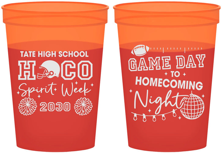 Custom Homecoming 16 oz Color Changing Cups - Spirit Week | 330013