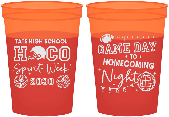 Custom Homecoming 16 oz Color Changing Cups - Spirit Week | 330013