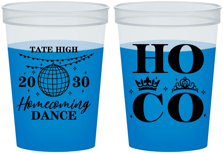 Custom Homecoming 16 oz Color Changing Cups - Hoco Dance | 330016