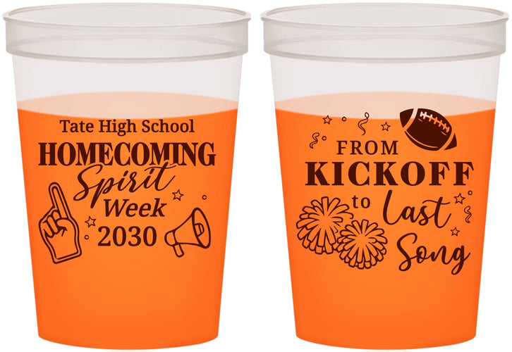 Custom Homecoming 16 oz Color Changing Cups - Spirit Week | 330019