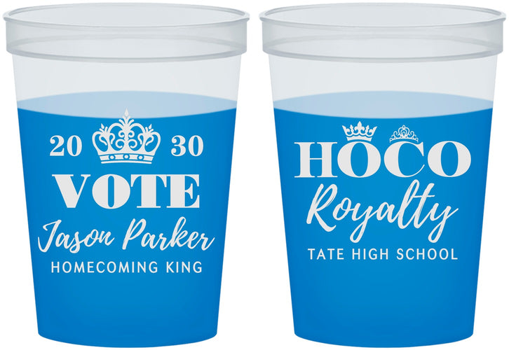 Custom Homecoming 16 oz Color Changing Cups - Hoco King Vote | 330021