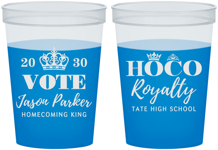 Custom Homecoming 16 oz Color Changing Cups - Hoco King Vote | 330021