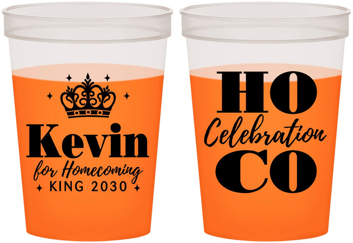 Custom Homecoming 16 oz Color Changing Cups - Hoco King Vote | 330023