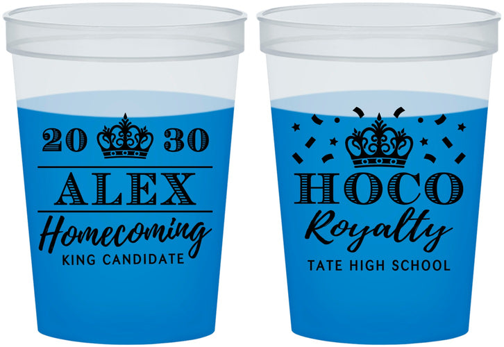Custom Homecoming 16 oz Color Changing Cups - Hoco King Vote | 330025