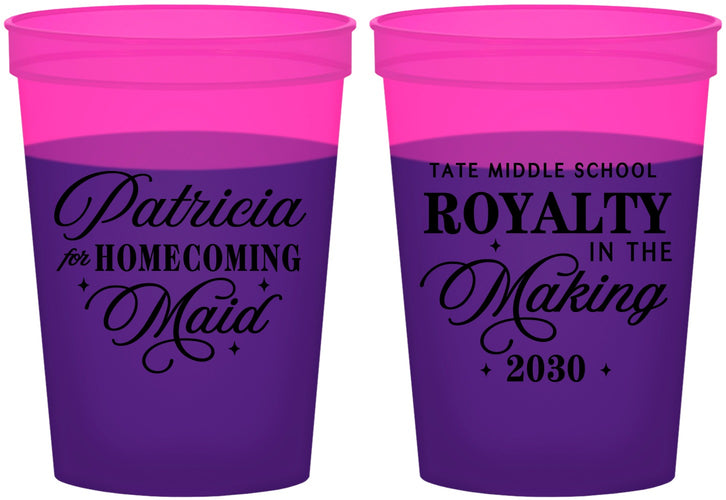 Custom Homecoming 16 oz Color Changing Cups - Hoco Maid Vote | 330028