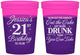Custom 21st Birthday 16 oz Color Changing Cups - Candles Cake Drunk | 340010