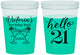 Custom 21st Birthday 16 oz Color Changing Cups - Hello Twenty One | 340011