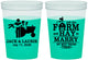 Custom Wedding 16 oz Color Changing Cups - Left The Farm Tractor | 347