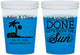 Custom Wedding 16 oz Color Changing Cups - Vows Are Done Enjoy Sun | 348