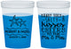 Custom Wedding 16 oz Color Changing Cups - Sandy Feet Salty Kisses | 356