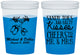 Custom Wedding 16 oz Color Changing Cups - Sandy Feet Salty Kisses | 357