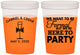 Custom Wedding 16 oz Color Changing Cups - Formal Here To Party | 366