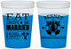 Custom Wedding 16 oz Color Changing Cups - Eat Drink Be Married | 367