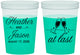 Custom Wedding 16 oz Color Changing Cups - At Last | 382