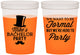 Custom Bachelor Party 16 oz Color Changing Cups - Formal | 40007
