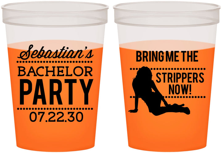 Custom Bachelor Party 16 oz Color Changing Cups - Strip Club | 40017