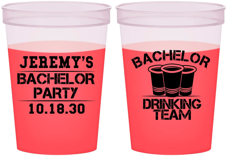 Custom Bachelor Party 16 oz Color Changing Cups - Drinking Team | 40020