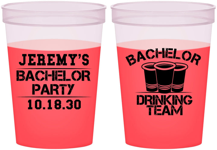 Custom Bachelor Party 16 oz Color Changing Cups - Drinking Team | 40020