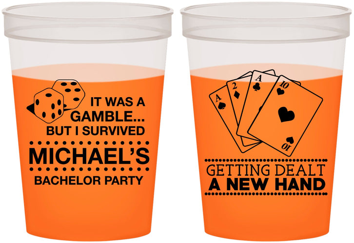 Custom Bachelor Party 16 oz Color Changing Cups - Las Vegas | 40025