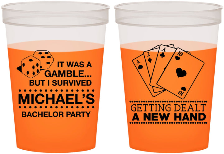 Custom Bachelor Party 16 oz Color Changing Cups - Las Vegas | 40025