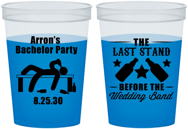 Custom Bachelor Party 16 oz Color Changing Cups - The Last Stand | 40035