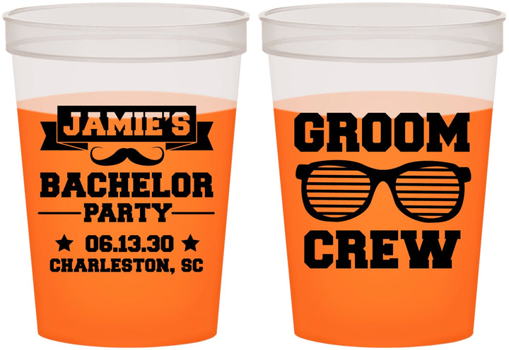 Custom Bachelor Party 16 oz Color Changing Cups - Groom Crew | 40047