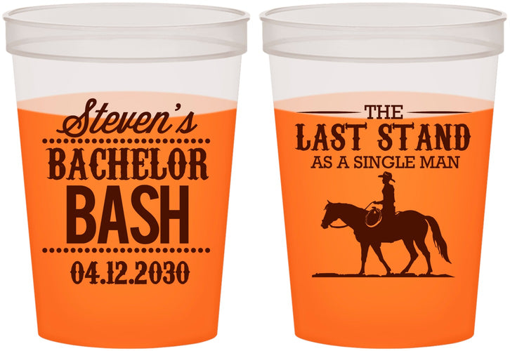 Custom Bachelor Party 16 oz Color Changing Cups - The Last Stand | 40050