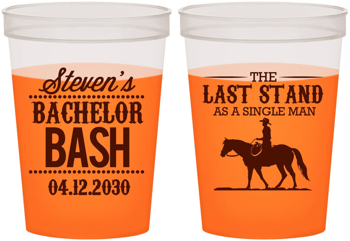 Custom Bachelor Party 16 oz Color Changing Cups - The Last Stand | 40050