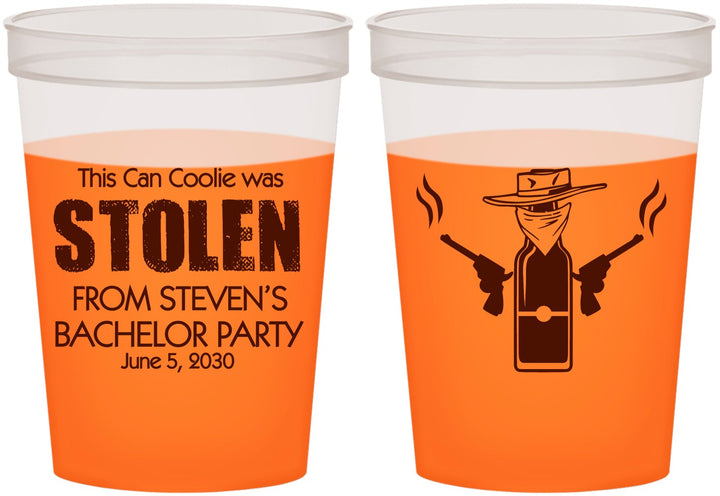 Custom Bachelor Party 16 oz Color Changing Cups - Stolen | 40053