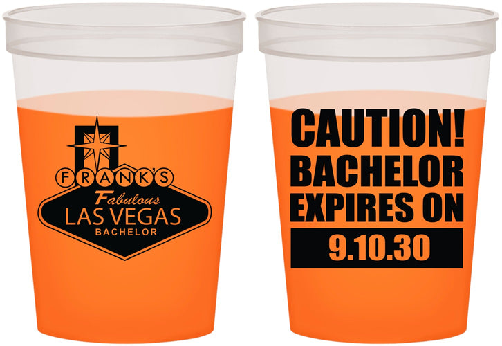 Custom Bachelor Party 16 oz Color Changing Cups - Las Vegas | 40056