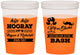 Custom Bachelor Party 16 oz Color Changing Cups - Wig Or Stache | 40058