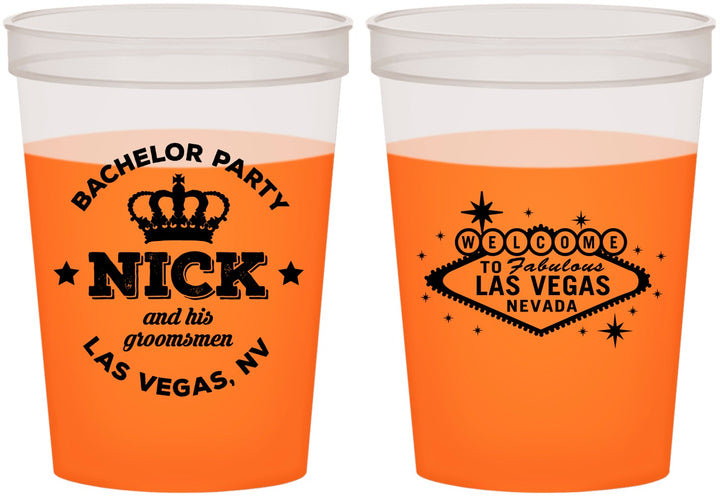 Custom Bachelor Party 16 oz Color Changing Cups - Last Vegas | 40059