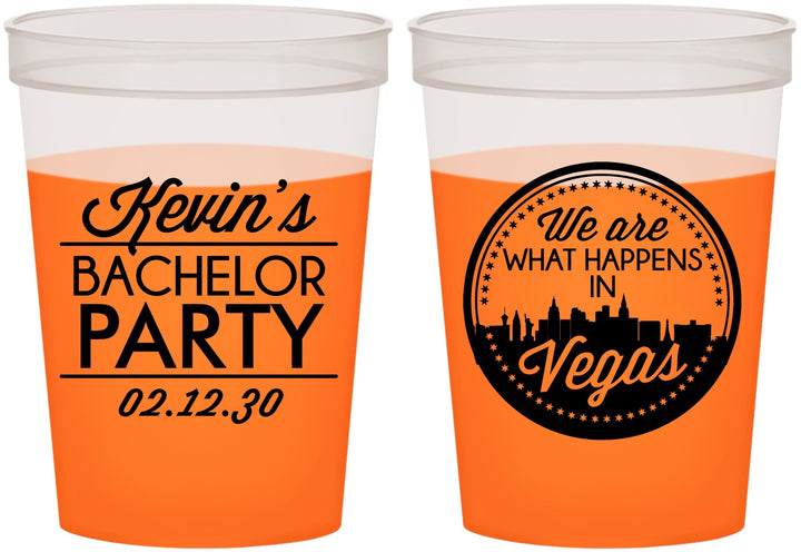 Custom Bachelor Party 16 oz Color Changing Cups - Last Vegas | 40060
