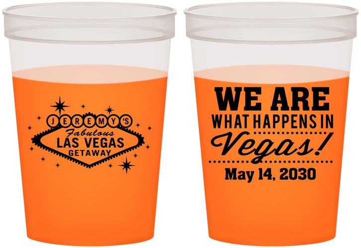 Custom Bachelor Party 16 oz Color Changing Cups - Las Vegas | 40066