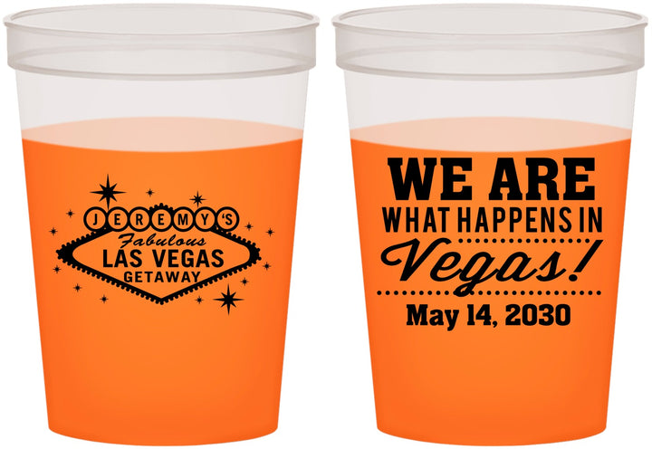 Custom Bachelor Party 16 oz Color Changing Cups - Las Vegas | 40066