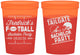 Custom Bachelor Party 16 oz Color Changing Cups - Football | 40067