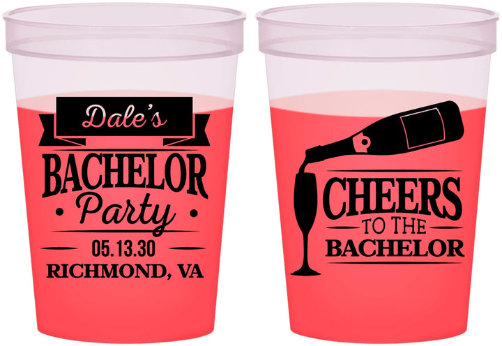 Custom Bachelor Party 16 oz Color Changing Cups - Cheers | 40072