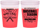 Custom Bachelor Party 16 oz Color Changing Cups - Baseball | 40075