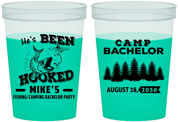 Custom Bachelor Party 16 oz Color Changing Cups - Fishing | 40080