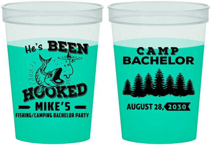 Custom Bachelor Party 16 oz Color Changing Cups - Fishing | 40080
