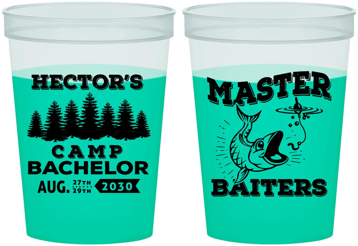 Custom Bachelor Party 16 oz Color Changing Cups - Fishing | 40081
