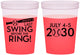 Custom Bachelor Party 16 oz Color Changing Cups - Baseball | 40087