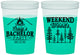 Custom Bachelor Party 16 oz Color Changing Cups - Camping | 40093