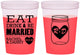 Custom Wedding 16 oz Color Changing Cups - Eat Drink Be Married | 417