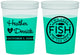 Custom Wedding 16 oz Color Changing Cups - Two Less Fish In The Sea | 420
