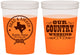 Custom Wedding 16 oz Color Changing Cups - Country Texas | 424