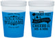 Custom Wedding 16 oz Color Changing Cups - Sandy Feet Salty Kisses | 434