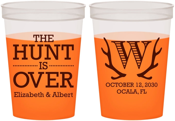Custom Wedding 16 oz Color Changing Cups - Monogram | 442