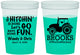 Custom Wedding 16 oz Color Changing Cups - Tractor Hitchin | 448