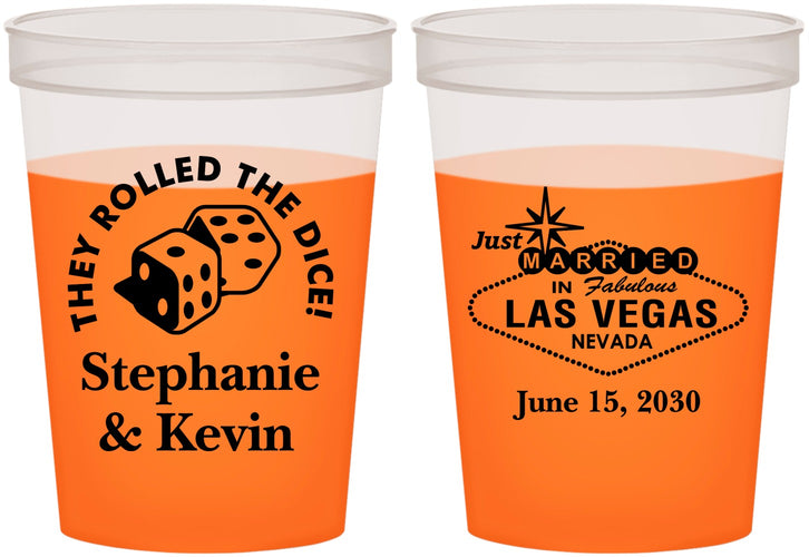 Custom Wedding 16 oz Color Changing Cups - Las Vegas | 455